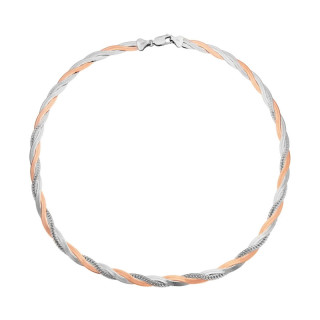 Luxusní pozlacený stříbrný náhrdelník 304984