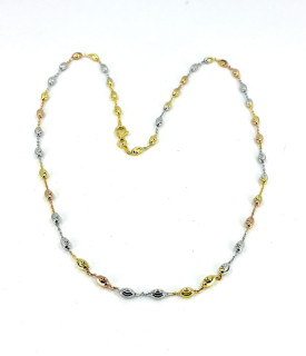 Pozlacený náhrdelník stříbrný 3104750020