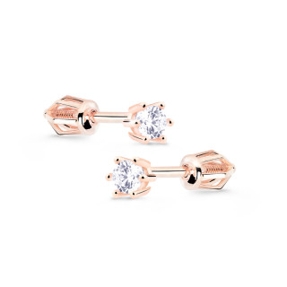 Diamantové náušnice z růžového zlata DZ8012-30-00-X-4