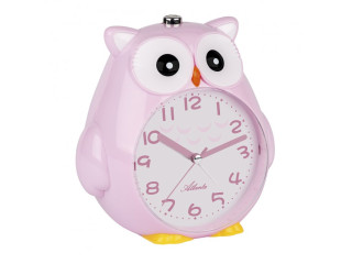 Dětské hodiny s budíkem sovička 2160/17