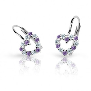 Dívčí náušnice Cutie C2157B-Kl-Amethyst