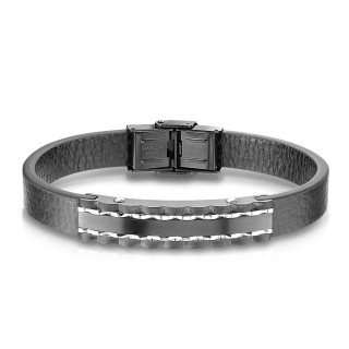 Moderní kožený náramek pro muže 1008