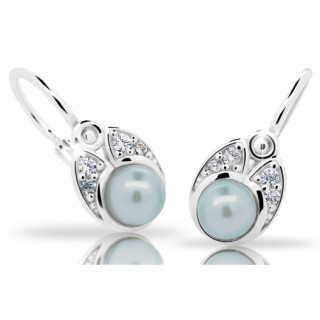 Dětské náušnice stříbrné Cutie Jewellery C2254AG Light Grey