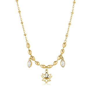 Náhrdelník z chirurgické oceli zlatý Brosway CHAKRA BHKN158