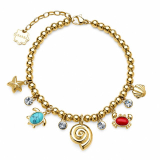 Pozlacený anklet z chirurgické oceli Brosway CHAKRA BHLE12