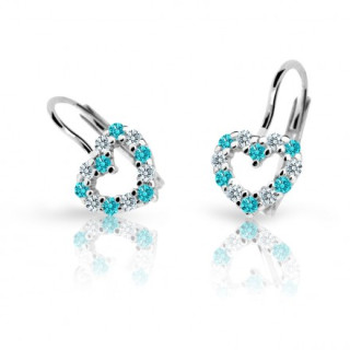 Dívčí náušnice Cutie C2157B-Kl-Mint Green