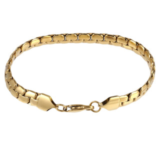 Zlatý náramek z chirurgické oceli BSS1036GD
