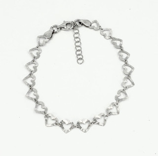 Romantický náramek srdíčka ze stříbra 925 3131690002