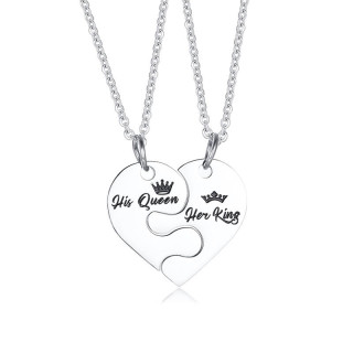 Přívěsky z chirurgické oceli pro pár SECN129