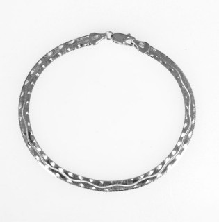 Náramek na paži stříbro 302008