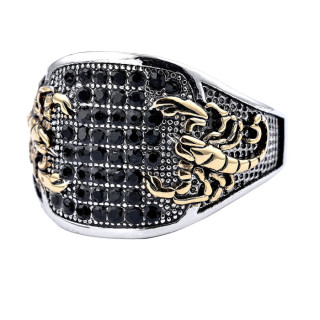 Prsten se zirkony chirurgická ocel WJHZ1839