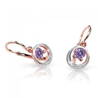 Náušnice pro miminko Cutie C1997R-Amethyst