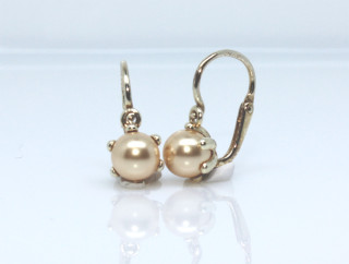 Pozlacené dětské náušnice C2482Z-Gold