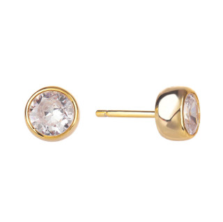Pozlacené stříbrné náušnice se zirkony 3117470001