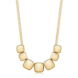 Zlatý náhrdelník z chirurgické oceli Brosway MUSE BUE04