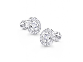 Náušnice pecky z bílého zlata Z6413-1988BCZ