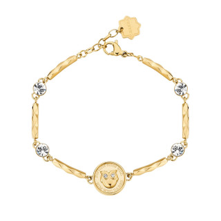 Zlatý ocelový náramek Brosway Chakra BHKB122EN