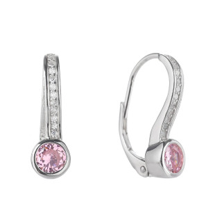Stříbrné visací náušnice se zirkony 3115180001