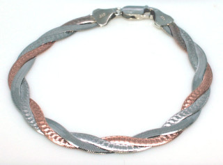 Dámský náramek na paži stříbrný 304983