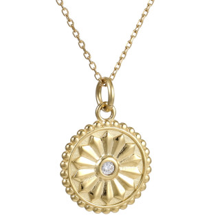 Pozlacený náhrdelník z chirurgické oceli PSS1320GD