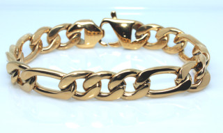 Pozlacený náramek z chirurgické oceli WJHN81B-GD