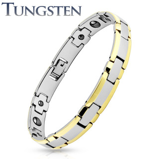 Elegantní magnetický náramek z wolframu SESTUB005GD