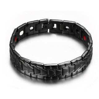 Černý magnetický náramek JCFBRM069