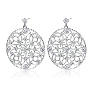 visací náušnice s krystaly BOI21