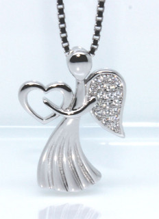 Stříbrný přívěsek andělíček 305284