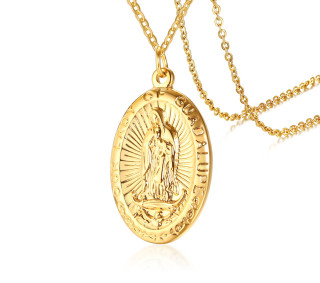 Madonka ocelový přívěsek s řetízkem SEPN1121