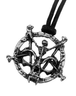 Náhrdelník z chirurgické oceli Death Rider SEDJ200