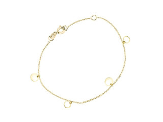 Zlatý náramek s penízky pro ženy a dívky Z0101