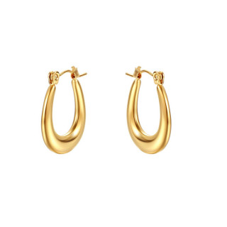 Pozlacené náušnice chirurgická ocel WJHE1102GD