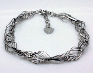 Stříbrný náramek na ruku 303308