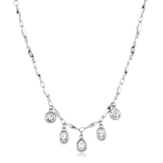 Ocelový náhrdelník s kamínky Brosway Symphonia BYM201