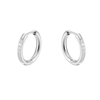 Elegantní náušnice z chirurgické oceli se zirkony WJHE994ST