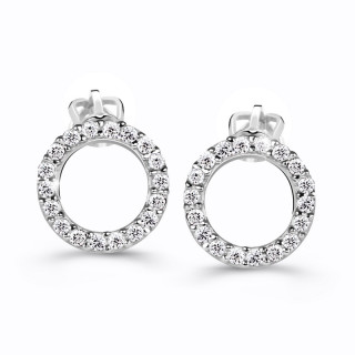 Náušnice z bílého zlata s diamanty DZ60240-30-00-X-2-1