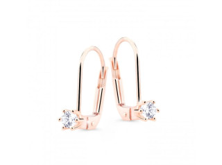 Luxusní diamantové náušnice z růžového zlata DZ8012-55-00-X-4