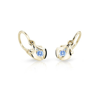 Dětské náušnice zlaté C2224Z-Arctic Blue