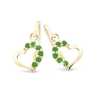 Zlaté náušnice dětské C2757Z-Green