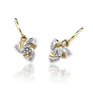 Náušnice kytičky Cutie JewelleryC2203-B CZ White