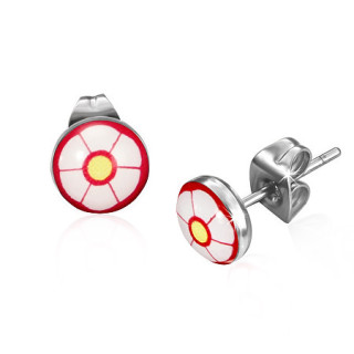 Ocelové náušnice SESSE0088 - Flower