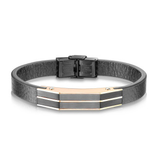 Elegantní pánský kožený náramek 1009