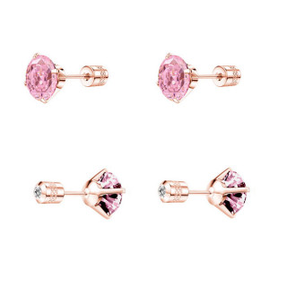 Náušnice pecky na šroubek chirurgická ocel WJHE1240RDG