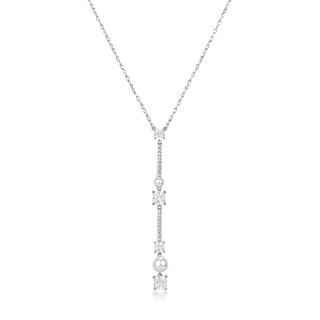 Elegantní stříbrný náhrdelník se zirkony Brosway Fancy Infinite White FIW169