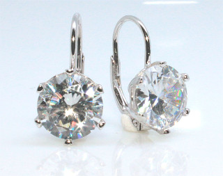 Stříbrné náušnice visací 304902