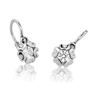 Cutie Jewellery dětské náušnice C2178B CZ White