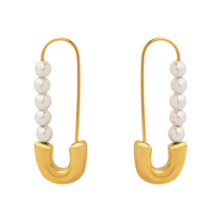 Visací náušnice chirurgická ocel WJHE1144GD