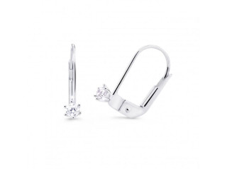 Visací náušnice z bílého zlata Z8020B-KL