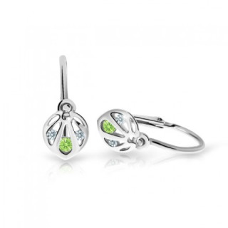 Náušnice pro miminka Cutie C2265B-Peridot Green